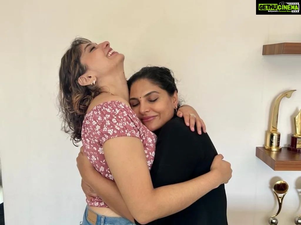 Asha Sharath Instagram - Yesterday you felt safe and secure in my arms and today I feel safe in yours. Happy birthday my sweet ammudu❤️❤️