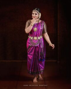 Asha Sharath Instagram - Dancing to the rythmn of my life💗 Dance costumes & Jewellery: @ashasharathcollections 💄 @mukeshmuralimakeover 📷 @sonaweddingcompany