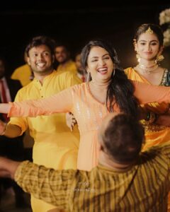 Asha Sharath Instagram - Some haldi moments 🌼
Saree : @ashasharathcollections