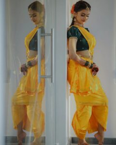 Asha Sharath Instagram - Some haldi moments 🌼
Saree : @ashasharathcollections