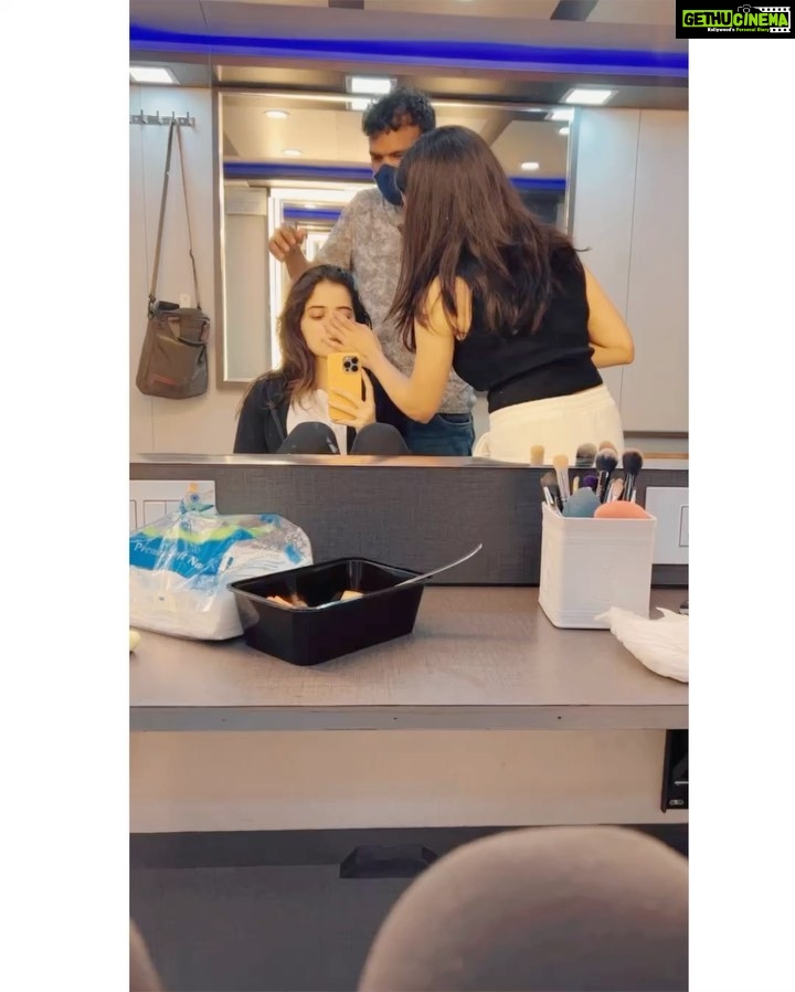 Ashika Ranganath Instagram - BTS of Evergreen #ennoratrulosthayi song! From stressful night schedules to flying in the song (with a harness of course), endless costume trials & rehearsals.. Everything was worth it for the love we are receiving (especially for the song) now! I’d like to thank Kalyan sir for being a marvellous co-star, Shobi master & team for a wonderful choreography, Ashwin & Rajesh for the beautiful costumes, @urjapatel_artistry & @paramesh_hairstylist for making me look great as usual & staying up all night & taking good care of me. @mythriofficial for the amazing production, set & making me part of this superb journey! Loved every bit of it! #Amigosintheatresnow