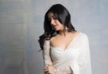 Ashika Ranganath Instagram - Back with promotional shoot pictures.. Also, Amigos is streaming on Netflix ♥️ Watch now for some fun & action thrill! Styling @manogna_gollapudi Outfit @drc_hyderabad Earrings @sangeetaboochra @tinkara.retail Photographer @they_call_me_keshu Make up @sminkupofficial Hyderabad