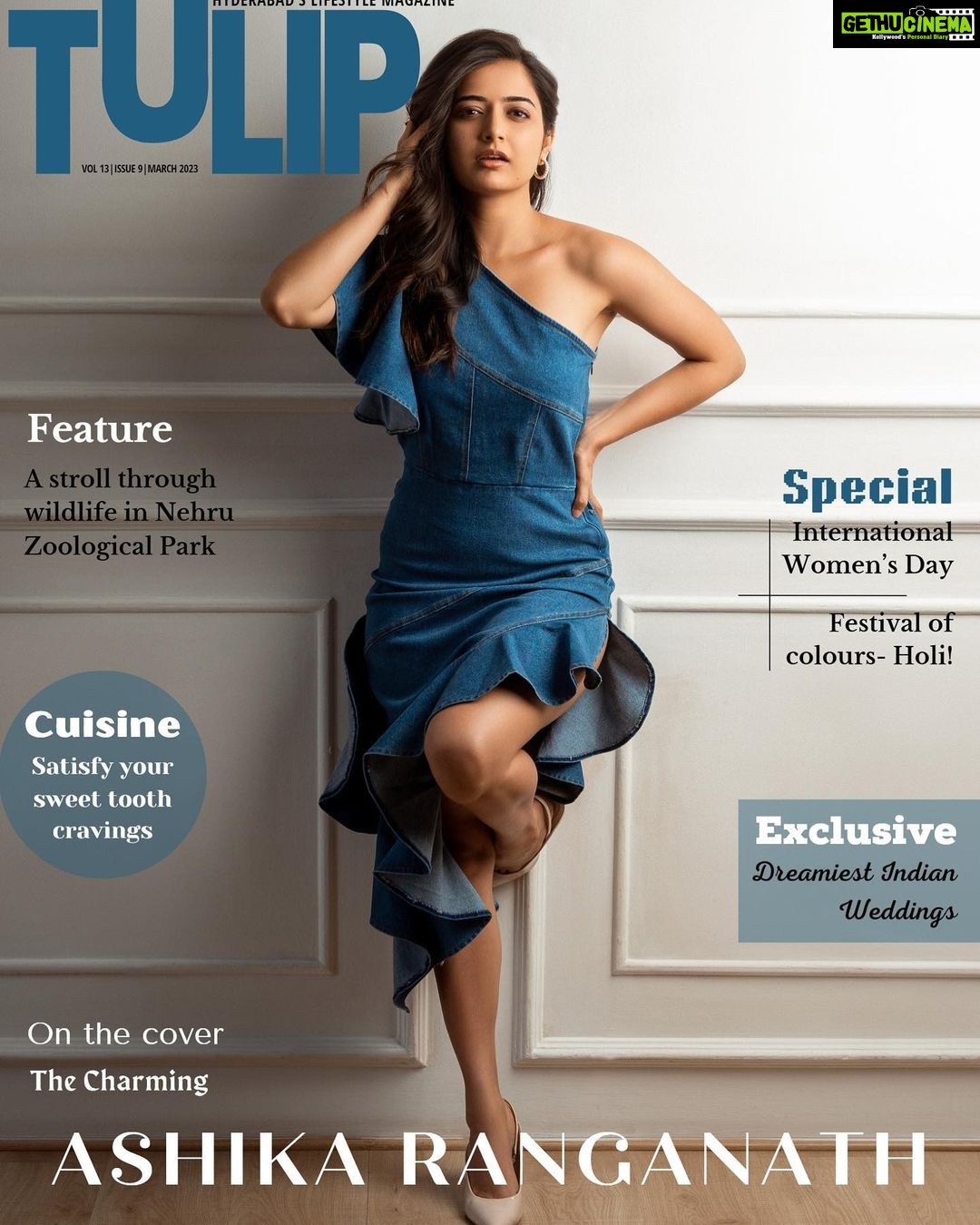 Ashika Ranganath Instagram - We have very quickly but successfully reached the third month of the year. And with this comes our March edition packed with articles that you’re going to love! . The highlight of the edition os Ofcourse- the Womens day special article which features Hyderabads successful female entrepreneurs and their success stories. . In the cuisine section, we have a list of the top patisseries of the city. Then comes the special article which in detail gives us an insight to the festival if colours- Holi. . On the cover, we have the charming @ashika_rangnath who talks ti us about her life, struggles she faced as a woman and what made her shine as an actress. ✅ Magazine issue in the @tulipmag bio link check it out . On the occassion of World wildlife day, this edit also takes us on a special walk to our infamous Zoo! On the cover- @ashika_rangnath Photography- @theportraitstudio_tps Hmu- @dileep_mua Accessories- @thetrinkaholic Styling- @manogna_gollapudi #womensday #worldwildlifeday #empowerwomen #femaleentrepreneur #hyderabaddesserts #nehruzoologicalpark #covershoot #tulip #magazine #celebrity