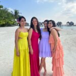 Ashika Ranganath Instagram - Girls trip cheaper than therapy🫰🏼 And it couldn’t be a better place than @adaaranprestigevadoo so so beautiful ♥️ Thanks for organising this amazing holiday @trawel_mart 🙌🏻 Through thick & thin ♥️ @anusha.ranganath_ @thejaswini_sharma @sonalikariappa #AdaaranPrestigeVadoo #AdaaranExperience #SunsetVilla #OceanView #Maldivesresort #trawelmart Adaaran Prestige Vadoo