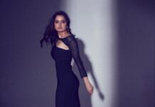 Ashika Ranganath Instagram - 🖤 Shot by @sandeep.mv Diamonds @abarantimelessjewellery Outfit @laxmikrishnaofficial Make up @urjapatel_artistry Hair @paramesh_hairstylist Location @_sunburstt_
