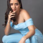 Ashika Ranganath Instagram - For the promotions of Amigos 🤍 Outfit @laxmikrishnaofficial Styling @manogna_gollapudi Earrings @mango Shot by @chinthuu_klicks Asst styling @styledbysashi