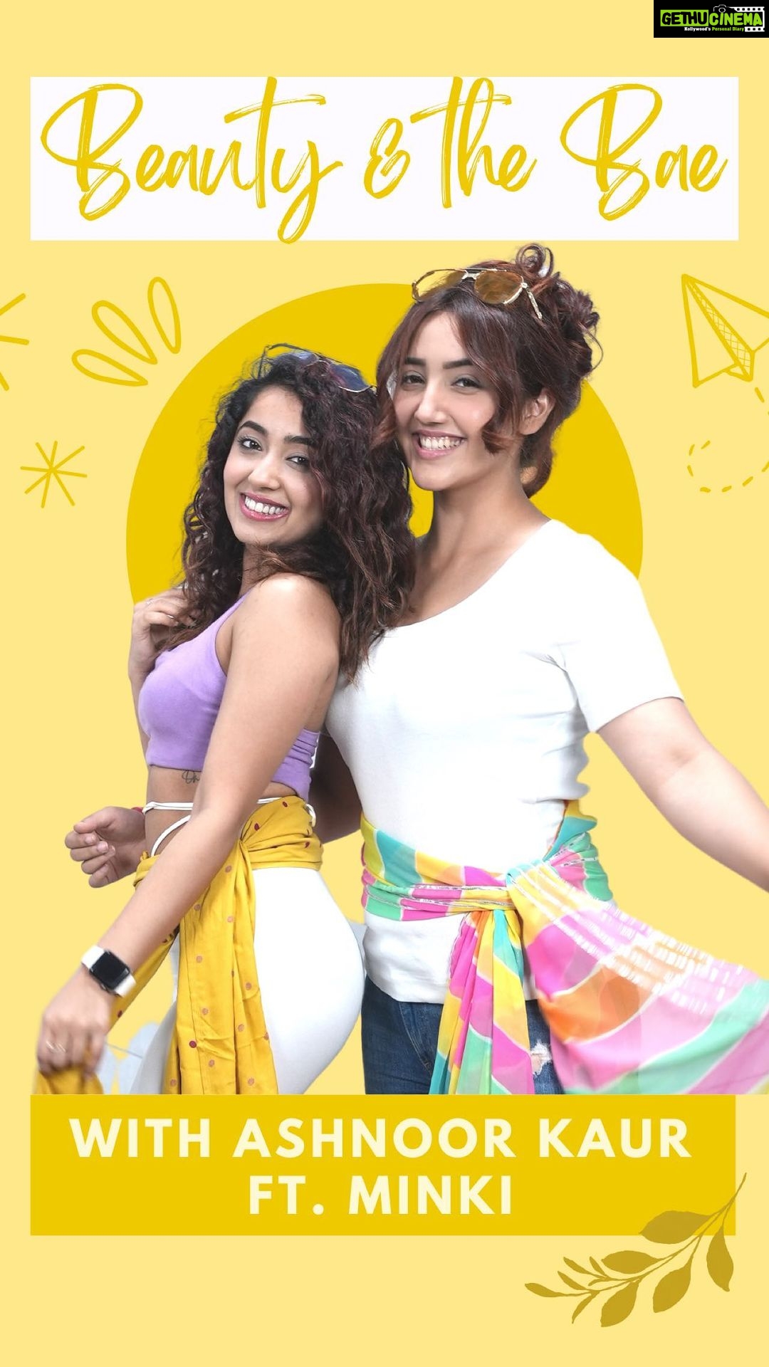 Ashnoor Kaur Instagram - Watch me and my bae get ready for a holi concert… … and check for our similar taste in guys😛🤣 The next episode of ‘Beauty & the Bae’ will be out soon👀 Guess my next episode’s bae- Hint: Meri bachpan ki dost🫶🏻 Stay tuned🤍 #ReelsOriginals #BeautyAndTheBae