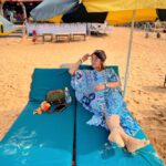 Ashnoor Kaur Instagram - Sometimes the beach isn’t a place, it’s a feeling #WaterBabyForever #BeachBabe 🌊🏖🐚 . . . #WhatIWore #GoaDiaries Wearing @theboozybutton Candolim Beach, Goa
