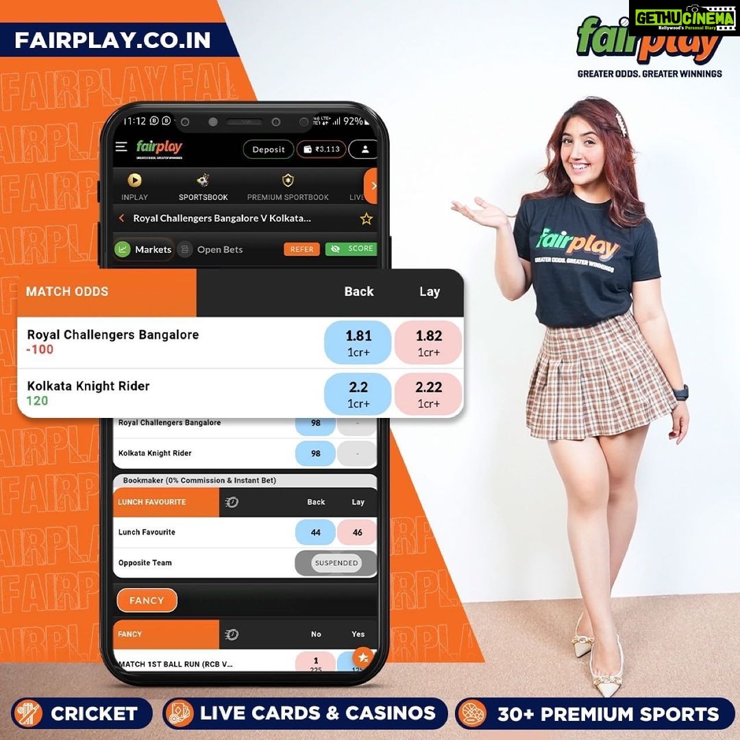 Ashnoor Kaur Instagram - Use Affiliate Code ASHNOOR300 to get a 300% first and 50% second deposit bonus. IPL fever is at its peak, so gear up to place your bets only with FairPlay, India's best sports betting exchange. ππ Earn big by backing your favorite teams and players. Plus, get an exclusive 5% loss-back bonus on every IPL match. π°π€ Don't miss out on the action and make smart bets with FairPlay. π Instant Account Creation with a few clicks! π€300% 1st Deposit Bonus & 50% 2nd deposit bonus with FREE GOLD loyalty status - up to 9% Recharge/Redeposit Bonus lifelong! π°5% lossback bonus on every IPL match. π Best Loyalty Plan β Up to 10% Loyalty bonus. π€ 15% referral bonus across FairPlay & Turnover Bonus as well! π Best Odds in the market. Greater Odds = Greater Winnings! π 24/7 Free Instant Withdrawals β‘Fastest Settlements within 5mins Register today, win everyday π #IPL2023withFairPlay #IPL2023 #IPL #Cricket #T20 #T20cricket #FairPlay #Cricketbetting #Betting #Cricketlovers #Betandwin #IPL2023Live #IPL2023Season #IPL2023Matches #CricketBettingTips #CricketBetWinRepeat #BetOnCricket #Bettingtips #cricketlivebetting #cricketbettingonline #onlinecricketbetting