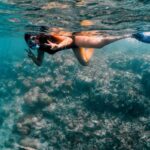 Ashnoor Kaur Instagram - A feeling so surreal!!!🧜🏻‍♀️🤿 Swam with the fish, touched some, explored & realized there’s another chaos below the calm ocean… Another ecosphere, another biota… Nature & it’s wonders…!🌊 . . . 🩱 @merakilifestudio 📸 @_._muitzz_._ 📍 @sunsiyamresorts @sunsiyamiruveli 🤝 @planmyleisure Indian Ocean, Maldives