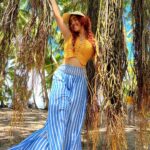 Ashnoor Kaur Instagram - Banyan tress, ocean breeze… Curious mind, a little at ease… Endless summer, take me there… Wanderlust spirit, with forest wood in air🪵 . #ashnoorwrites #maldives #forest #islandlife (Swipe till the end to see me as Tarzan🤣) . . . Wearing @howwhenwearclothing Jewellery @designsbyjewelsgalaxy @designsandyoustudio Hat @merakilifestudio @planmyleisure @sunsiyamresorts @sunsiyamiruveli #planmyleisure #sunsiyam #iruveli Maldives