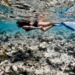 Ashnoor Kaur Instagram - A feeling so surreal!!!🧜🏻‍♀️🤿 Swam with the fish, touched some, explored & realized there’s another chaos below the calm ocean… Another ecosphere, another biota… Nature & it’s wonders…!🌊 . . . 🩱 @merakilifestudio 📸 @_._muitzz_._ 📍 @sunsiyamresorts @sunsiyamiruveli 🤝 @planmyleisure Indian Ocean, Maldives