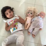 Aswathy Sreekanth Instagram - കമലമ്മേം പിള്ളേരും 😁 #goodmorning #babygirls #home