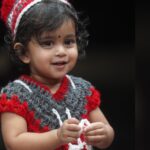 Aswathy Sreekanth Instagram - All set to welcome Santa ♥️ Thank you Sruthi Anty for the lovely xmas dress @shruthi_rajanikanth @sajeev_saji_09 📷 #xmas #christmascolors #babykamala