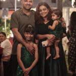 Aswathy Sreekanth Instagram - “Family gives you the roots to stand tall and strong” #us #family #happinessisbeingtogether #parenthood #companion