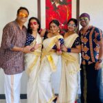 Aswathy Sreekanth Instagram – Onam is still On 😁 
And we missed you in the last frame @sreekanthsreeinsta