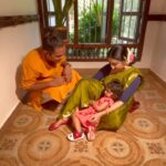 Aswathy Sreekanth Instagram - Behind the scenes of our Vishu reel 😁😁 #BTS #vishureel