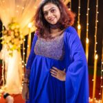 Aswathy Sreekanth Instagram - I own my story 💙 👗 @anuthreadsbridalstudio Styling @savitha_tony MUA @makeoverbyjosna 📷 @dreamcaptureweddings_kochi