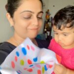Aswathy Sreekanth Instagram - Watch for her smile at the end 😂🥰❤️ #instareels #trending #babyreels #kamala #mombaby #happytimes