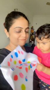 Aswathy Sreekanth Instagram - Watch for her smile at the end 😂🥰❤️ #instareels #trending #babyreels #kamala #mombaby #happytimes