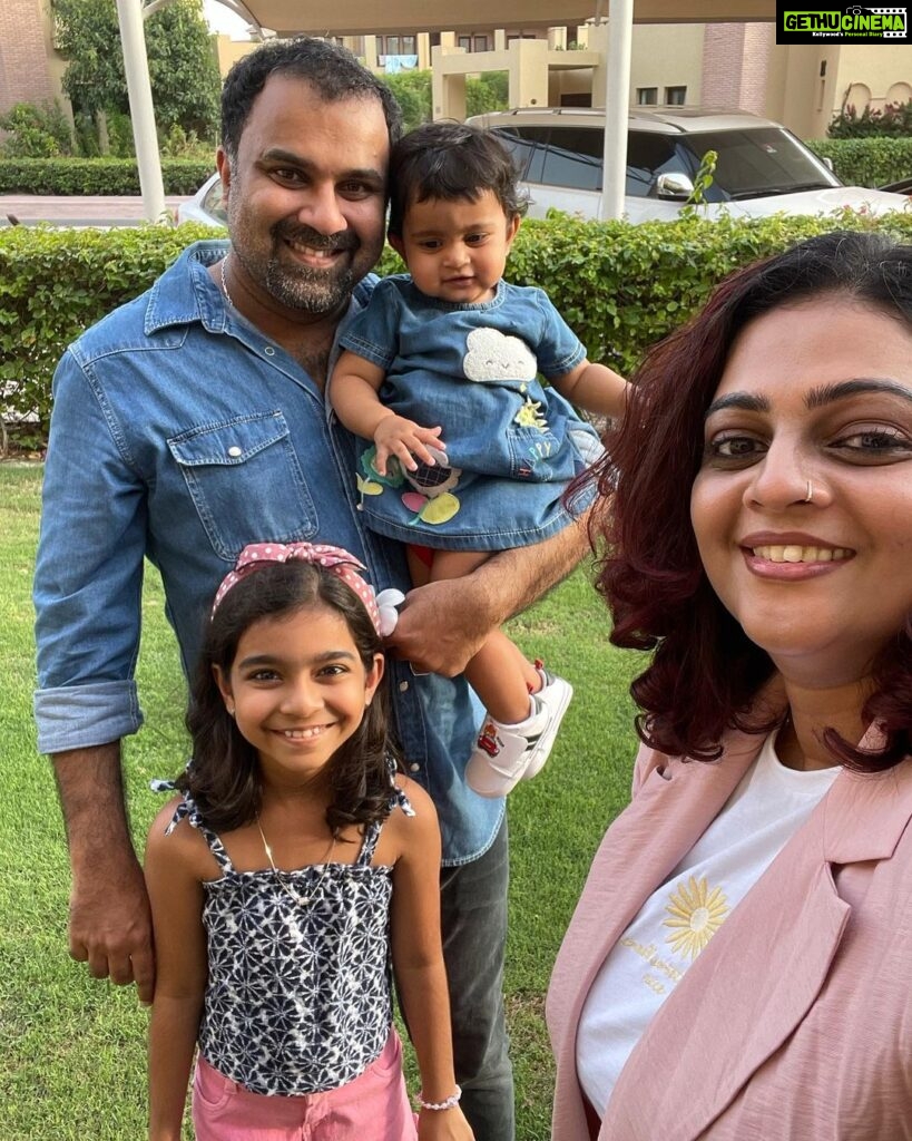 Aswathy Sreekanth Instagram - Happy birthday to ‘Kamala’s first word, Padma’s daddy cool and my ‘happily ever after’! I love the way we are growing up together, making mistakes, learning, evolving and becoming the better humans we are intend to be ! Happy birthday my love ❤️ Come home soon, we miss you 🥰🥰 @sreekanthsreeinsta #companion #birthday #38andcounting #myhappypill #missyouhere