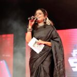 Aswathy Sreekanth Instagram - അറക്കൽ പൂരം 🖤 Addressing such a huge gathering after a while !