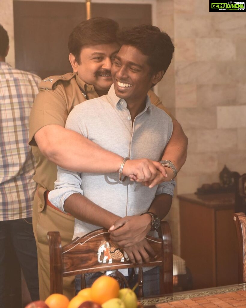 Atlee Kumar Instagram - prabhu sir love u sir for your support in #theri enjoyed the journey sir #5yearsoftheri