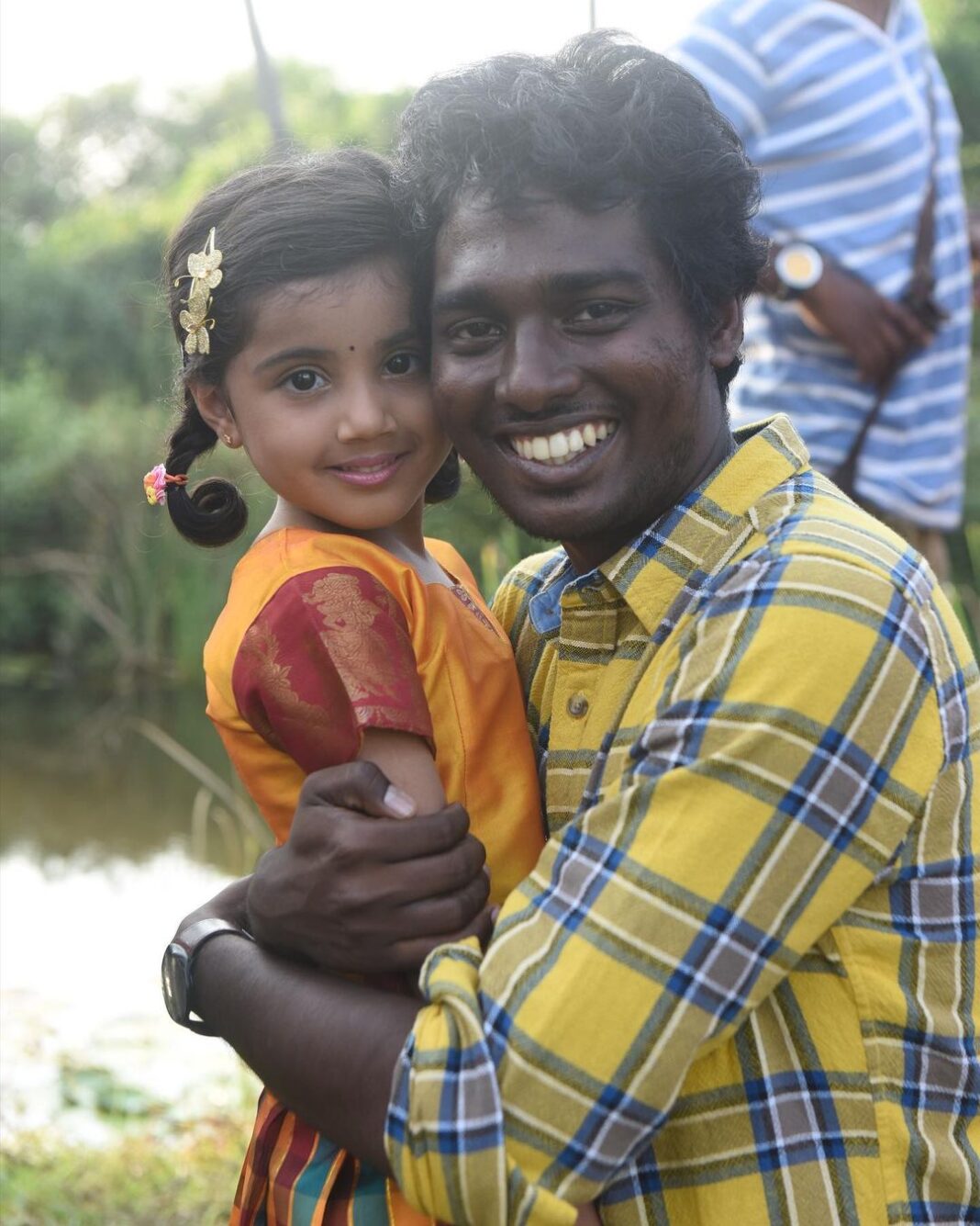 Atlee Kumar Instagram - Thank you baby Nainika, @meenasagar16 mam for ur support #theri Nivi is unforgettable #5yearsoftheri