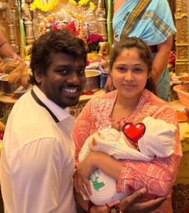 Atlee Kumar Instagram - Yes the name is MEER ❤️ 
Very happy to be revealing our little angels name ❤️👼🏻 
#meer #babyboy