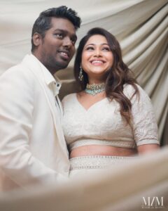 Atlee Kumar Instagram - The most memorable day of our life ❤️ 
Thanks to each and every one who made this day very very special to us under a very short notice ❤️ 

Styling- @pallavi_85 @openhousestudio.in 
Style team- @kaalii.ma 
Jewellery- @nacjewellers 
Outfit- @anitadongre  @chandrikaraamzofficial 
Shoes- @balmain
H&M-  @rachelstylesmith @makeupibrahim 
Photography - @rp3825 @made.in.mono @waseem.f.ahmed 
Decor - @vivahhika 

A very special thanks to @therouteofficial @jagadish_palanisamy @aiishwarya_suresh @avantika_kanagaraj for pulling off the entire event with so much love ❤️