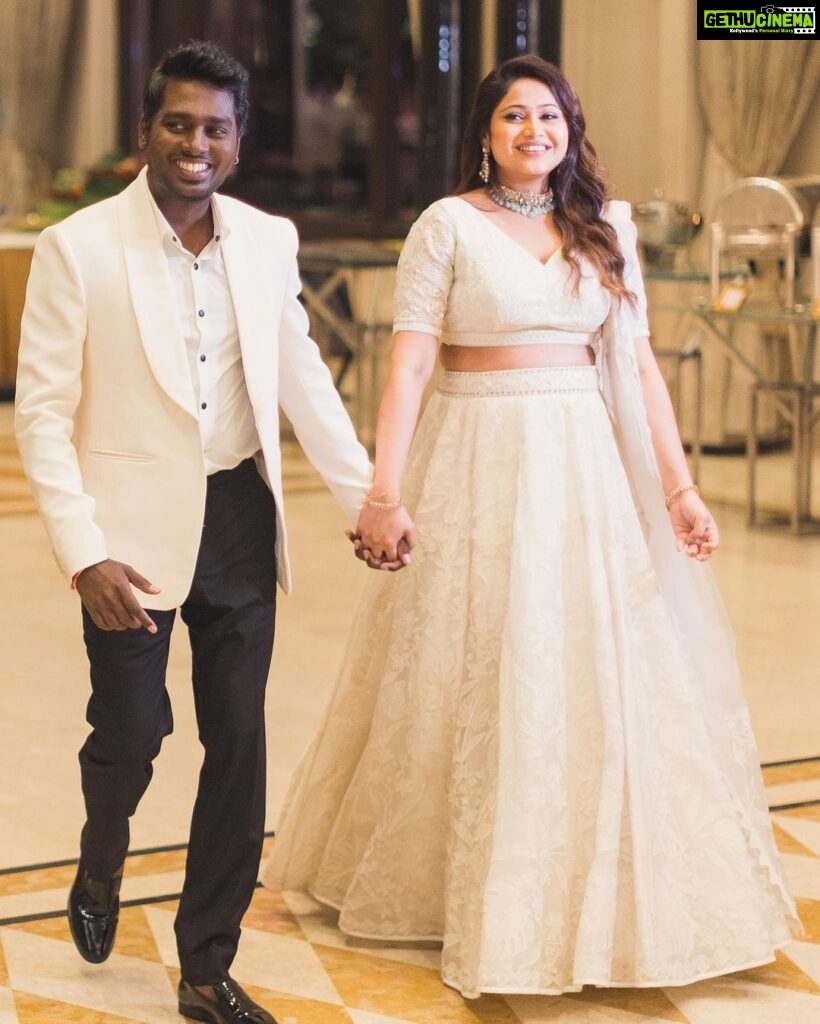 Atlee Kumar Instagram - The most memorable day of our life ❤ Thanks to each and every one who made this day very very special to us under a very short notice ❤ Styling- @pallavi_85 @openhousestudio.in Style team- @kaalii.ma Jewellery- @nacjewellers Outfit- @anitadongre @chandrikaraamzofficial Shoes- @balmain H&M- @rachelstylesmith @makeupibrahim Photography - @rp3825 @made.in.mono @waseem.f.ahmed Decor - @vivahhika A very special thanks to @therouteofficial @jagadish_palanisamy @aiishwarya_suresh @avantika_kanagaraj for pulling off the entire event with so much love ❤