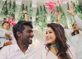 Atlee Kumar Instagram - The most memorable day of our life ❤️ Thanks to each and every one who made this day very very special to us under a very short notice ❤️ Styling- @pallavi_85 @openhousestudio.in Style team- @kaalii.ma Jewellery- @nacjewellers Outfit- @anitadongre @chandrikaraamzofficial Shoes- @balmain H&M- @rachelstylesmith @makeupibrahim Photography - @rp3825 @made.in.mono @waseem.f.ahmed Decor - @vivahhika A very special thanks to @therouteofficial @jagadish_palanisamy @aiishwarya_suresh @avantika_kanagaraj for pulling off the entire event with so much love ❤️