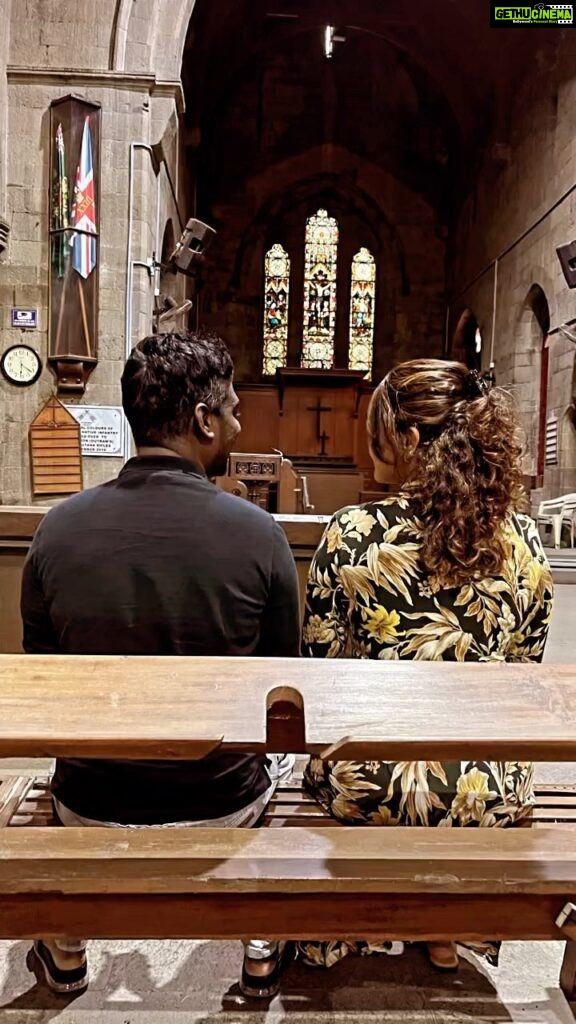 Atlee Kumar Instagram - At Raja Rani church ❤️ @priyaatlee #happyvalentinesday❤️