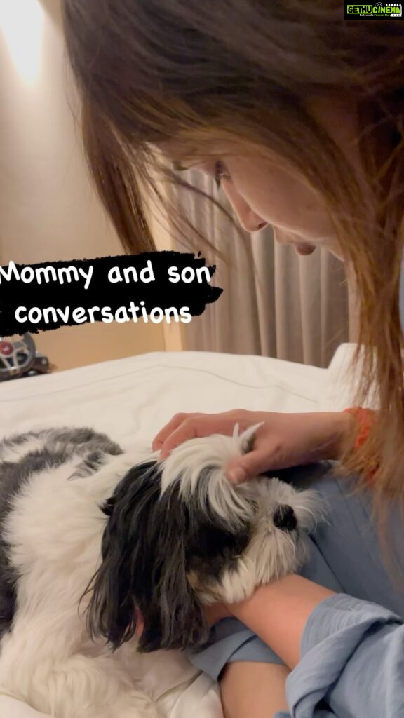 Atlee Kumar Instagram - Mommy @priyaatlee and son #becky conversation ❤️❤️❤️😍
