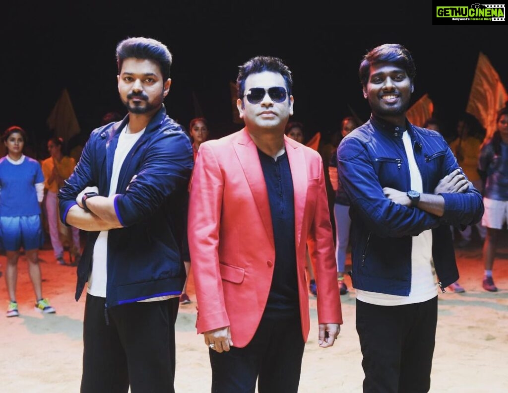 Atlee Kumar Instagram - Wish you many more happy returns of the day @arrahman sir, ur the person I always look up to and whneva I need advice or whneva I am confused with something u have guided and inspired me in all Ways … Much love and respect you sir ur always a teacher ,guide,role model and pure heart person I’ve ever seen in my life sir , love u always sir❤️