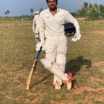 Bala Saravanan Instagram - After six months am playing my cricket……Appaku naa cricket vilayaanda romba pidikum…..Madurai la veetla tv paathutu irundha…enna kannu cricket vilayada polaya nu kaeparu……naa 3rd padikumbothu ena muthal muthala ground ku (thenur vaigai river) kootitu poei enaku apaye MRF bat vaangi kuduthu first first enaku bowling poetavarey avaruthaan.….ipo naa vachrukaney bat athuvum avaru enaku gift pannathuthaan.…Enga appa epavum MASSS Avaru en nanban.En thalaivan…Love yu NAINA Apram inaiku tournament finals jeyichachu.. thank u captain directa final aada 11s la eduthathuku. pics clicked by @karthi_uco @muhammad rafique04 @madurairyaz