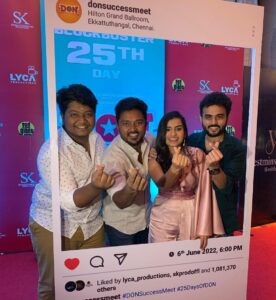 Bala Saravanan Instagram - #DonSuccessmeet
@sivakarthikeyan @dir_cibi @priyankaamohanofficial @kalai_arasu_p @navneth85 @nagooranramachandran @bhaskaran_dop @skprodoffl @lyca_productions @redgiantmovies_