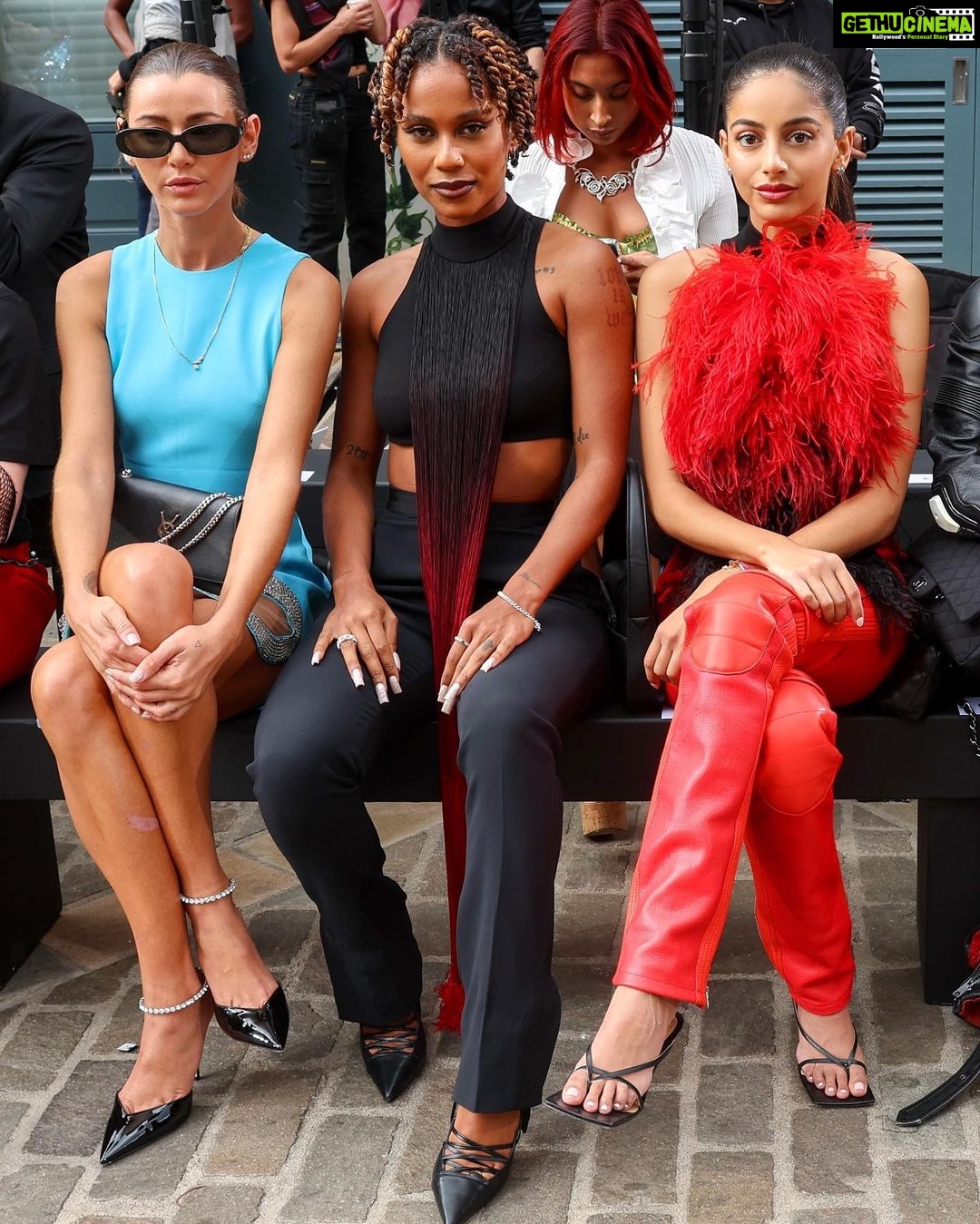 Banita Sandhu Instagram - red-y for the @davidkomalondon show ❤️🔥 London Fashion Week