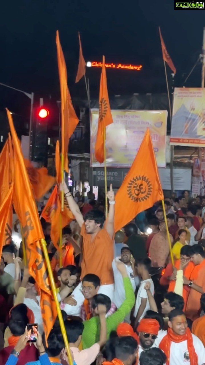 Bhavin Bhanushali Instagram - Vishwa Hindu Parisad Rally 🚩 Jai Shree Ram 🚩 #ramnavmi #jaishreeram
