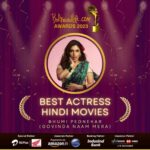 Bhumi Pednekar Instagram - Thank you @ibollywoodlife for the honour. I enjoyed every bit of Gauri.