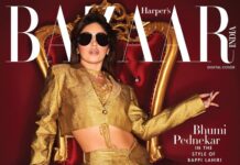 Bhumi Pednekar Instagram - Presenting, Bazaar India's digital coverstar Bhumi Pednekar (@bhumipednekar)…in the iconic style of the late singer, composer, and icon, Bappi Lahiri. In an exclusive conversation with Editor Nandini Bhalla (@nandinibhalla) for the 14th Anniversary issue—the Cinema Issue—the actor opens up about her earliest memory of cinema, the kind of characters she hopes to portray in the near future, her style evolution, and more. ⠀ Excerpts from the interview: Nandini: For this special issue of Harper’s Bazaar, you have been dressed in the bold style of late singer and composer, Bappi Lahiri... Bhumi: "Bappi Da was such an icon; he created such an extraordinary identity for himself, through his art, through his craft... That is why Bappi Da has left behind a legacy, a legacy that is unmatched. He was a fashion icon, undeterred by what people thought of him. Because in the time that he lived, people weren’t always that accepting of disruptive personalities. But he stuck to who he was, and that is why he’s such a legend." N: Let’s rewind to the ’90s... tell me about your earliest memory of cinema. B: "I remember it distinctly; my earliest memory of cinema was watching Rangeela in a theatre... I was absolutely mesmerised by how Urmila Matondkar looked. Then I remember watching Hum Aapke Hain Koun..! and Dilwale Dulhania Le Jayenge. My love for cinema was deeply linked to my love for beauty and fashion...that’s where it all began. I have always enjoyed experimenting with fashion and beauty, and the power of transformation fascinates me. Even in the films I watched, I would notice the outfits and make-up." Editor: Nandini Bhalla (@nandinibhalla) Photographs: Vaishnav Praveen (@vaishnavpraveen) Styling: Mohit Rai (@mohitrai) & Sohiny Das (@sohinydas) Make-Up: Sonic Sarwate (@sonicsmakeup) Hair: Marcelo Pedrozo (@marcepedrozo) Production: April Studios (@april.studios) Bhumi is wearing cropped blazer and trousers, Falguni Shane Peacock (@falgunishanepeacockindia); necklaces, Ranka Jewellers (@rankajewellersofficial); double Medusa aviator sunglasses, Versace (@versace) Head to the link in bio to read Bhumi's full interview. Bazaar India’s latest issue is out on stands!