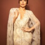 Bhumi Pednekar Instagram - Do Good, Look Good ! Thank you @bollywoodhungama for the 'Most Stylish Social Warrior' award 🏆✨ Nothing more rewarding than giving back Wearing: @nedrettaciroglu 💎: @anmoljewellers @karishma.joolry Styled by: @chandiniw Makeup: @sonicsmakeup Hair: @hairstories_byseema Clicked by: @lisadsouza