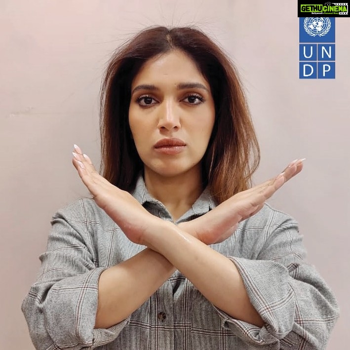 Bhumi Pednekar Instagram - More than 1 in 3 women experience gender-based violence during their lifetime. Violence against women is one of the most common human rights violation. Be a part of the #16Days campaign. Join me and @undpinindia to speak up and say #NoToViolence.