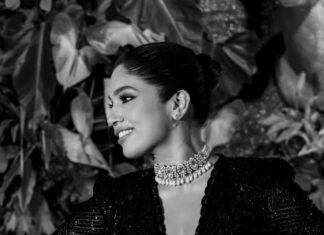 Bhumi Pednekar Instagram - Loves all things 🖤 . . . Wearing @ritikamirchandani Styled @mohitrai along with @shubhi.kumar @teammrstyles Jewellery @curiocottagejewelry Thank you @karansidhuphotography ❤️