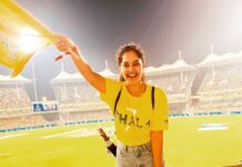 Bindu Madhavi Instagram - U never fail to entertain us CSK💛 @chennaiipl Congrats RR