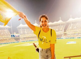 Bindu Madhavi Instagram - U never fail to entertain us CSK💛 @chennaiipl Congrats RR
