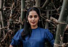 Bindu Madhavi Instagram - U got to Riseup baby💫 Outfit - @chokhi.chorri Earrings - @ishhaara Makeup - @anithasridharmakeup Hair - @jzhairstyles Photographer- @deepak_durai_photography Styling - @stylebynavyaanddivya Location - @sageandlavenderbistro