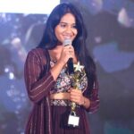 Brigida Instagram - @edison_awards 🥇💕 Got “Dynamic performer of the year ” for #iravinnizhal #chilakkamma Wearing : @kiarainchennai