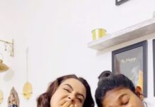 Chaitra Reddy Instagram - When your best friend is pregnant 🙈🥹🧿 Just for fun 😍😂 I love to watch her with her baby bump 😍 @nakshathra_viswanathan ❤️