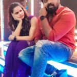 Chaitra Reddy Instagram – With my Nanban da 🥳✨..! @karthi.actor